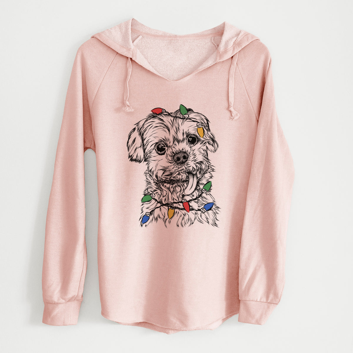 Christmas Lights Tiny Titan the Shih Tzu - Cali Wave Hooded Sweatshirt