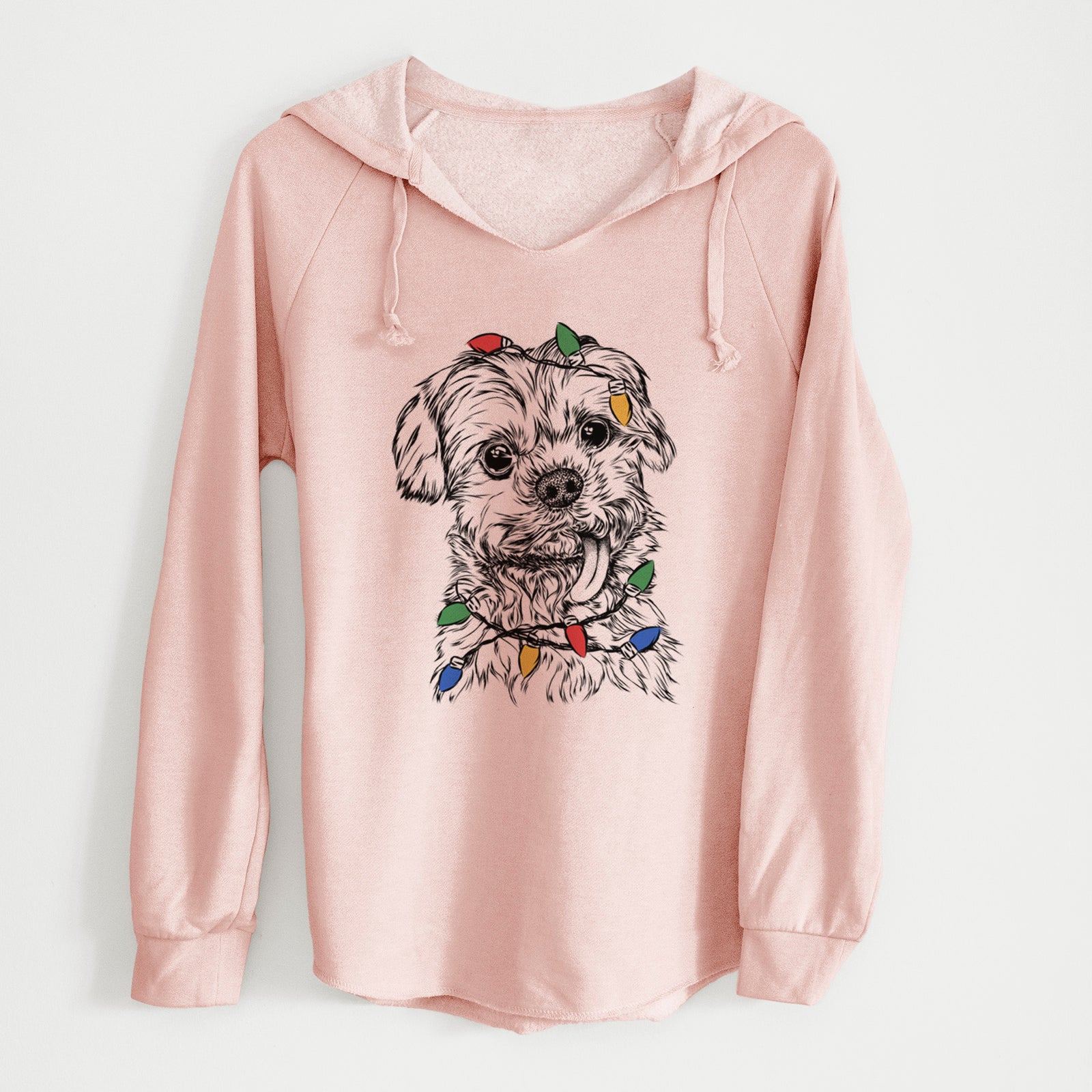 Christmas Lights Tiny Titan the Shih Tzu - Cali Wave Hooded Sweatshirt