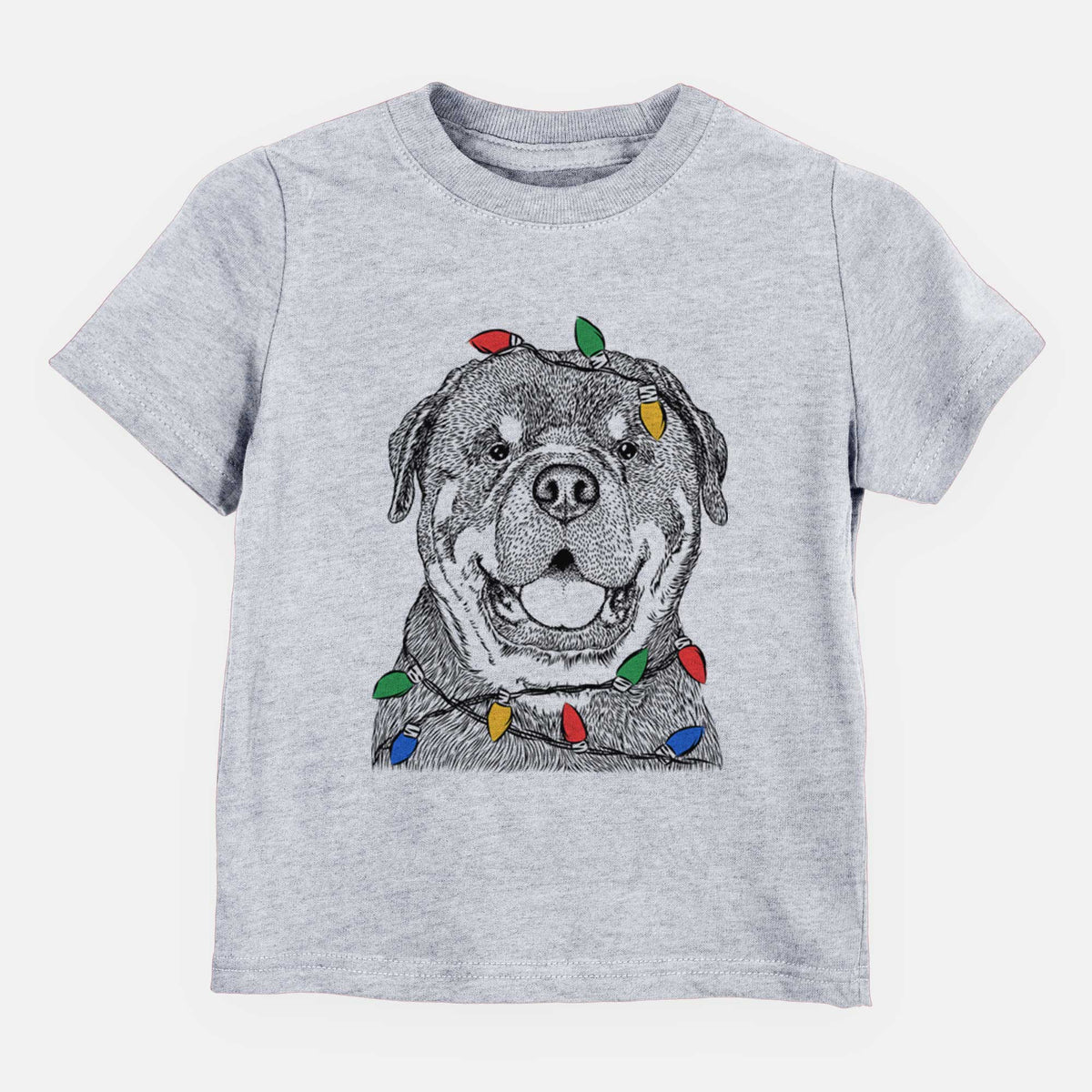 Christmas Lights Titan the Rottweiler - Kids/Youth/Toddler Shirt
