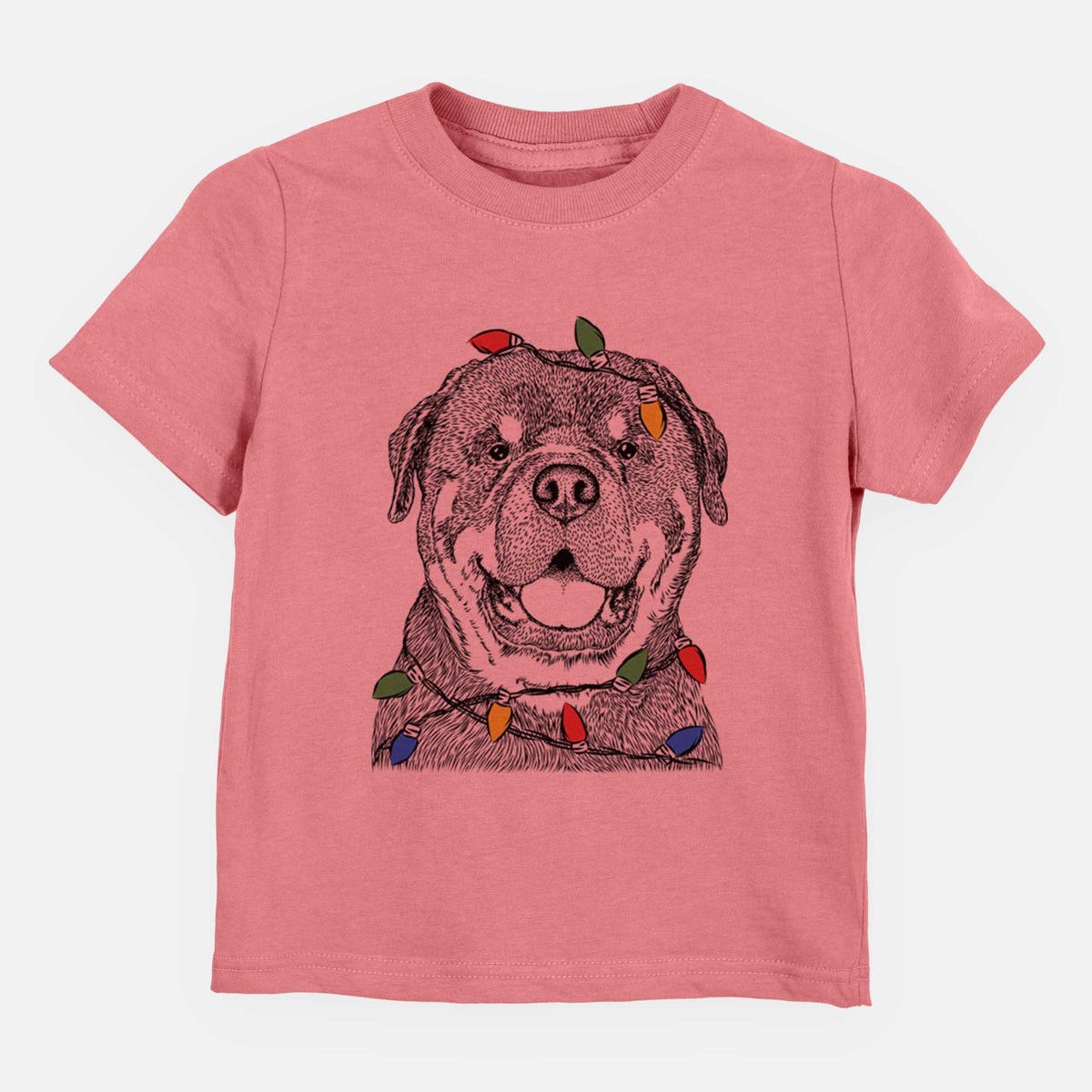 Christmas Lights Titan the Rottweiler - Kids/Youth/Toddler Shirt