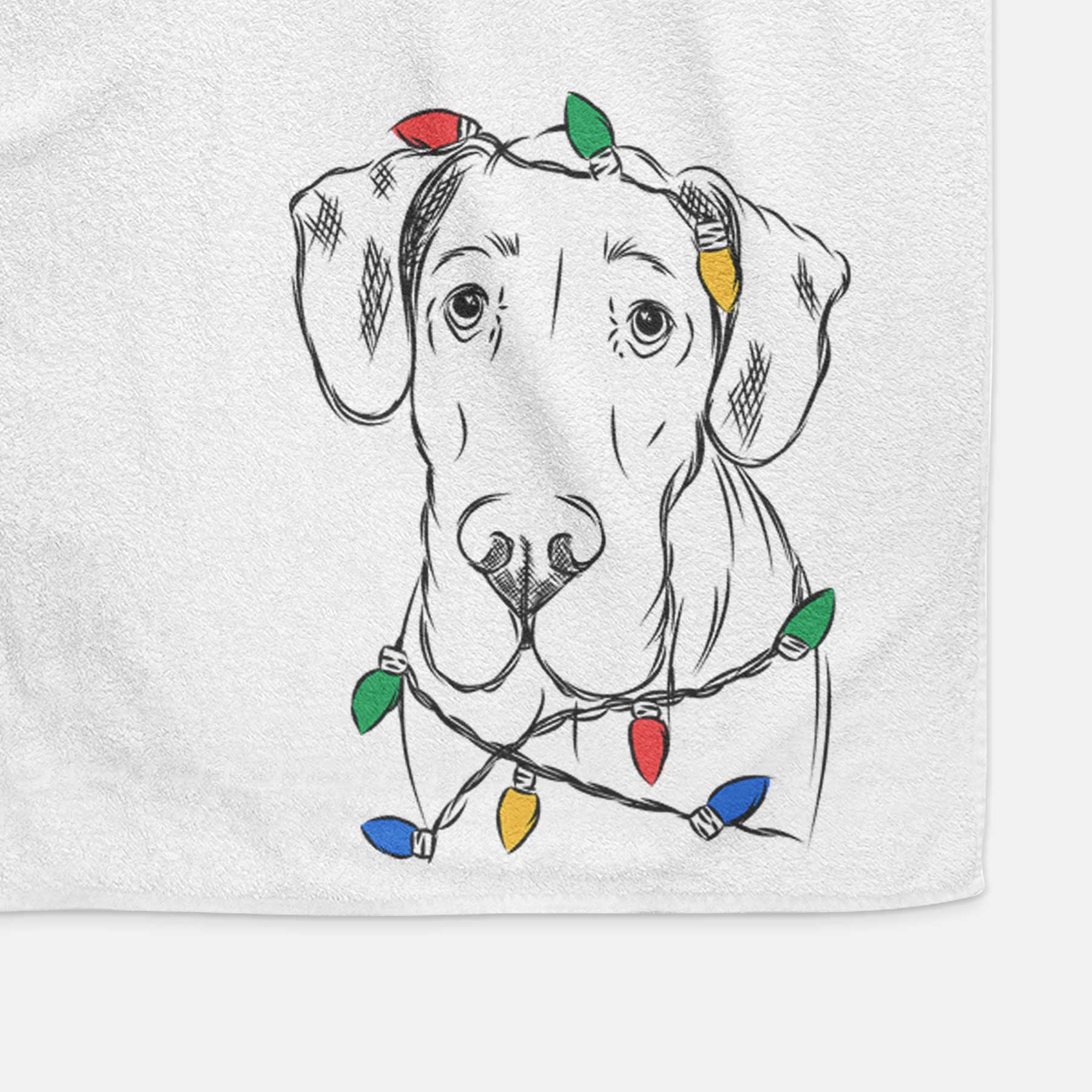 Titus the Great Dane Decorative Hand Towel