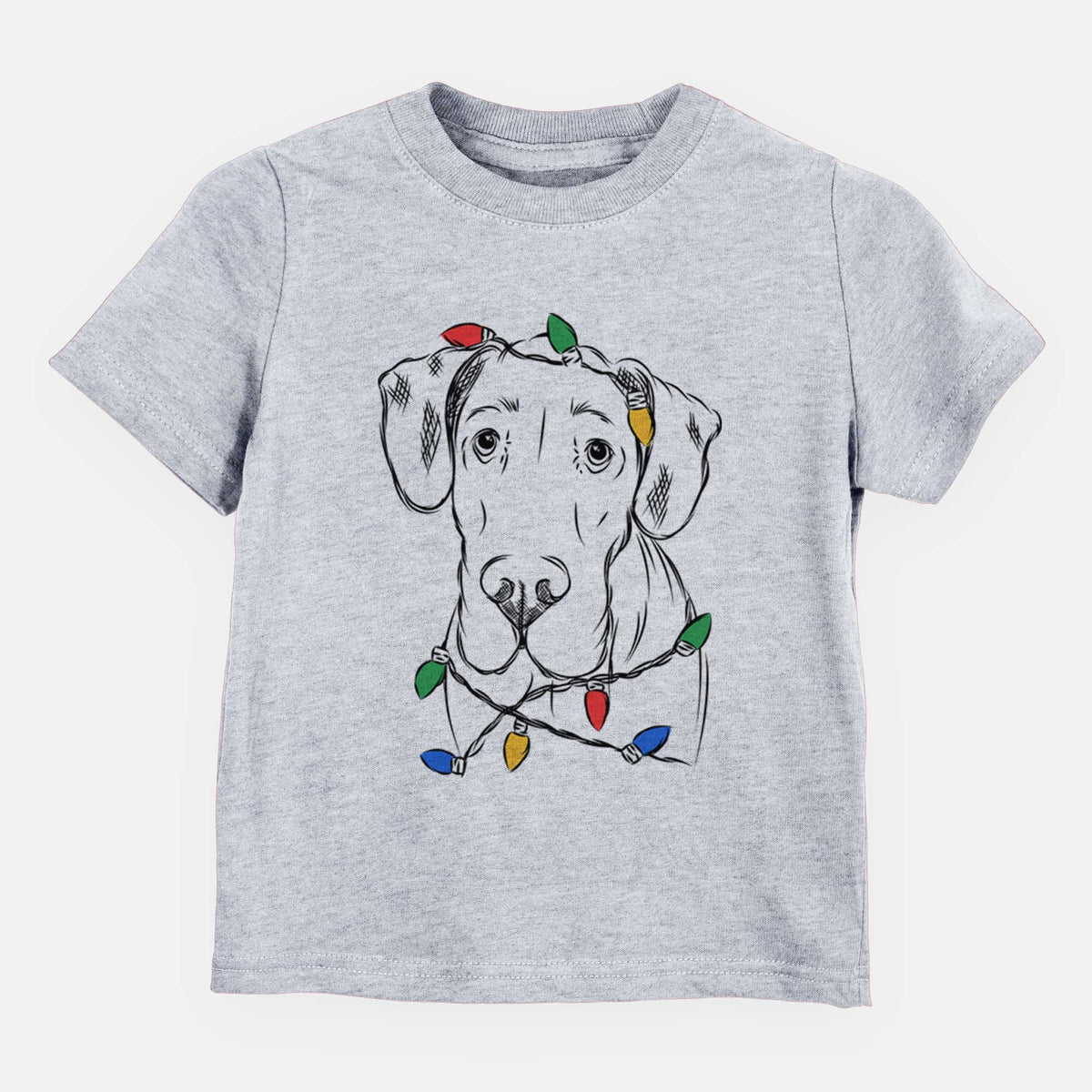 Christmas Lights Titus the Great Dane - Kids/Youth/Toddler Shirt