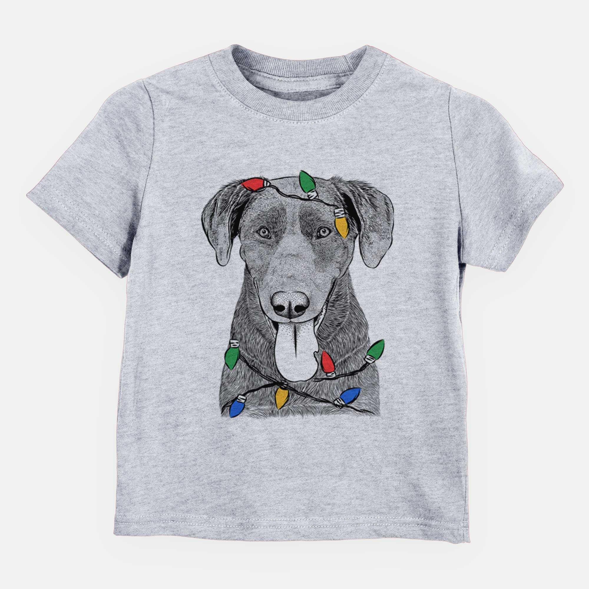 Christmas Lights Tobes the Chocolate Lab - Kids/Youth/Toddler Shirt