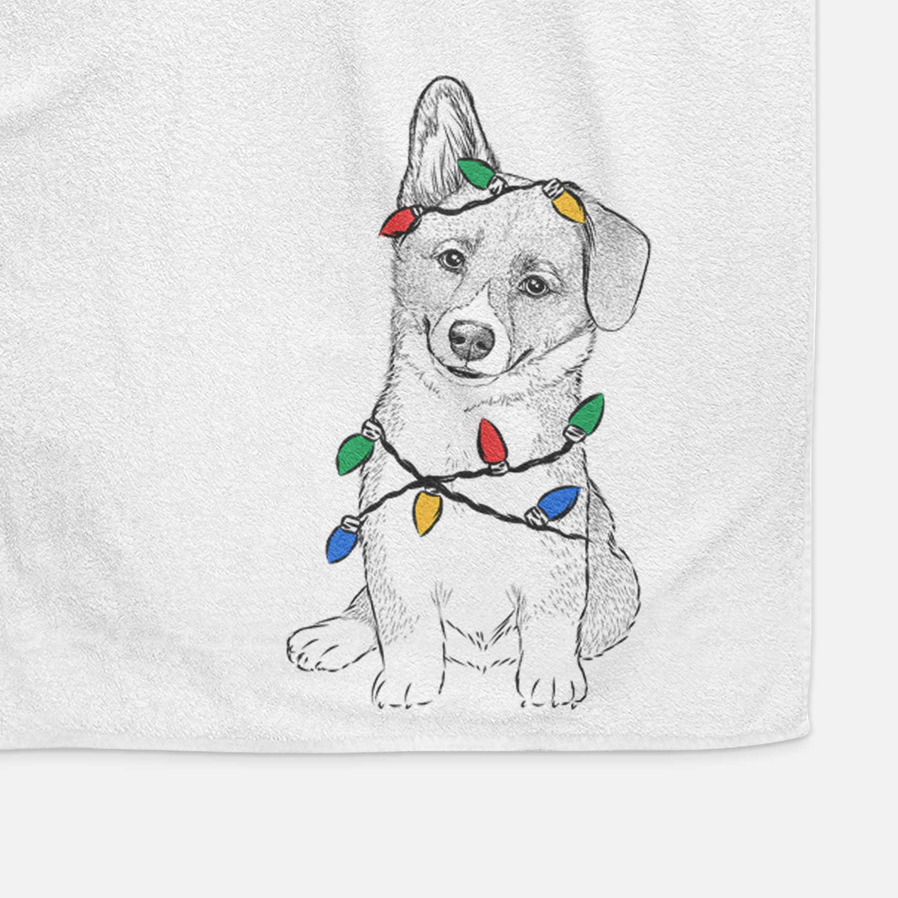 Toby the Corgi Puppy Decorative Hand Towel