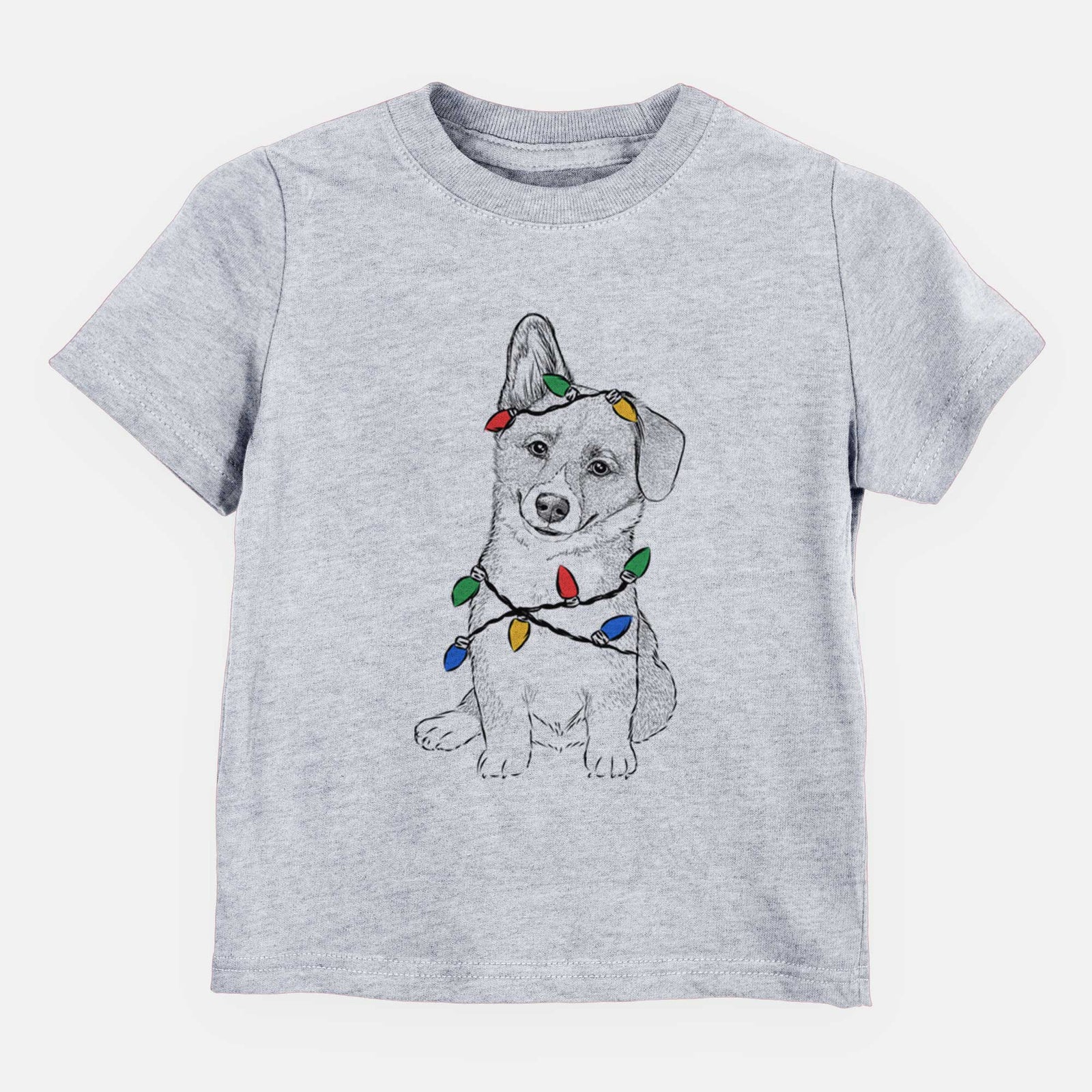 Christmas Lights Toby the Corgi Puppy - Kids/Youth/Toddler Shirt