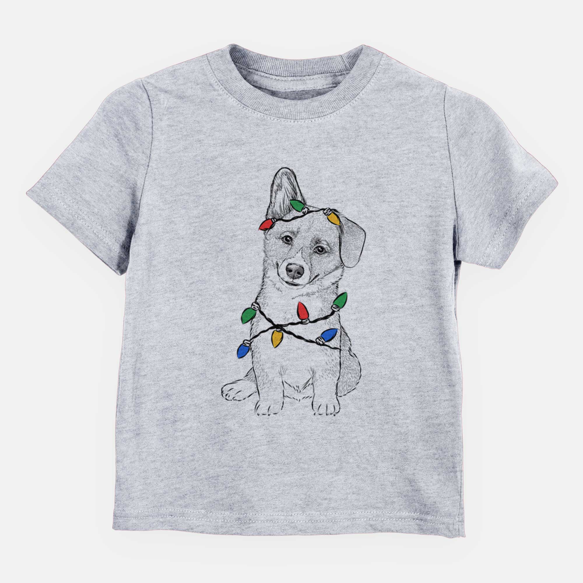 Christmas Lights Toby the Corgi Puppy - Kids/Youth/Toddler Shirt