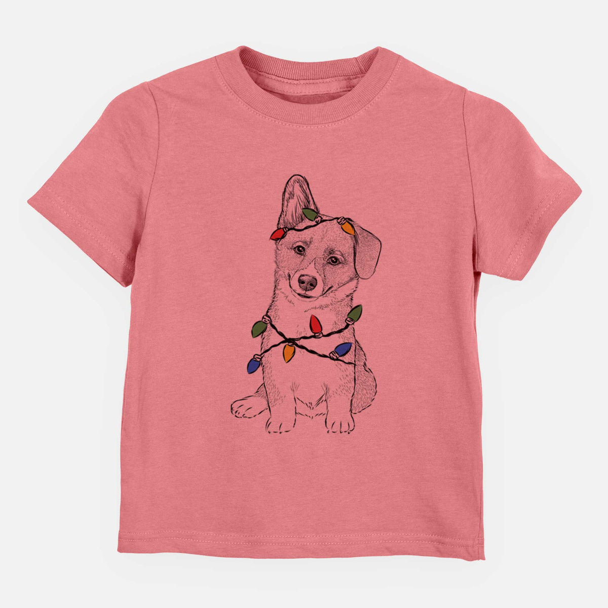 Christmas Lights Toby the Corgi Puppy - Kids/Youth/Toddler Shirt