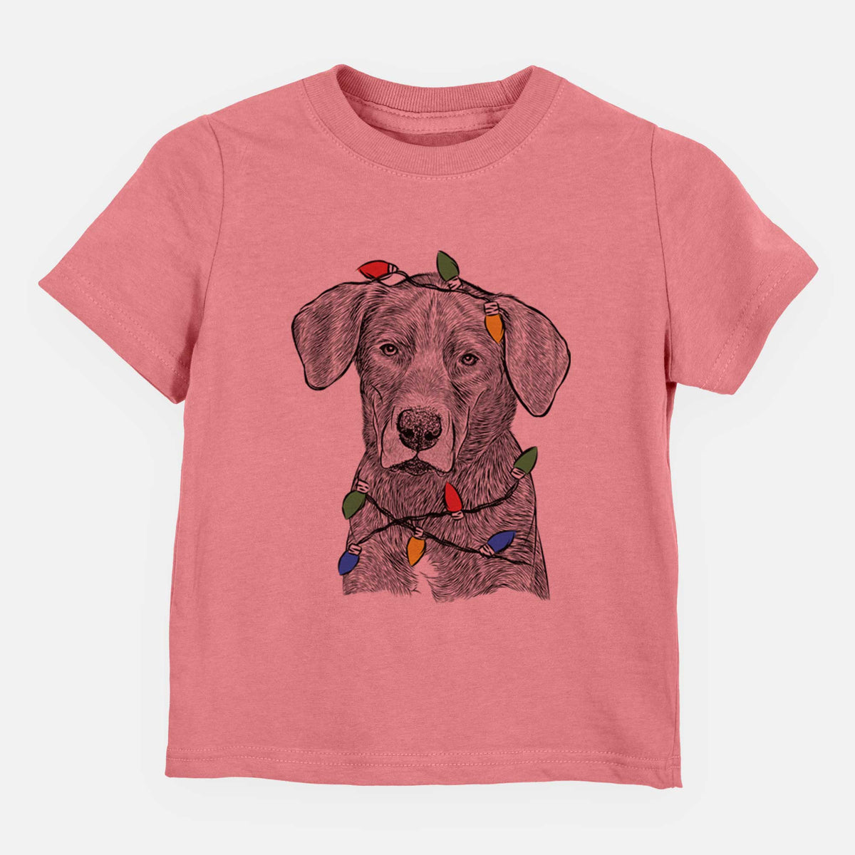 Christmas Lights Tom the Lab Dane Mix - Kids/Youth/Toddler Shirt