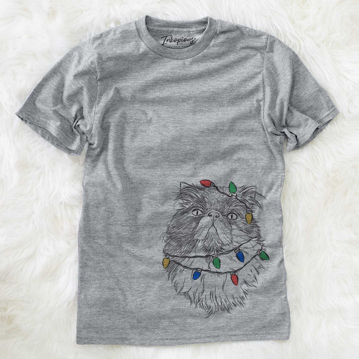 Christmas Lights Tookie the Perisan Cat - Unisex Crewneck