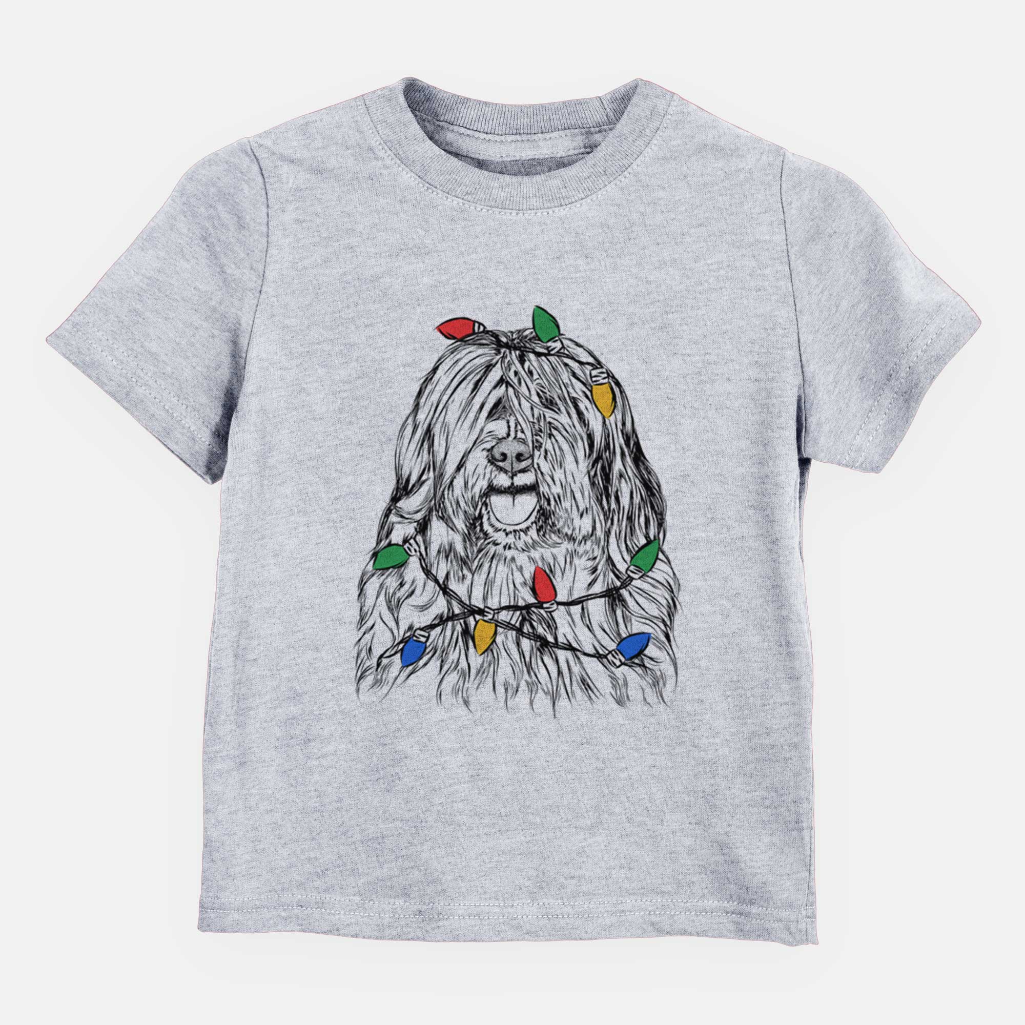 Christmas Lights Trinket the Tibetan Terrier - Kids/Youth/Toddler Shirt