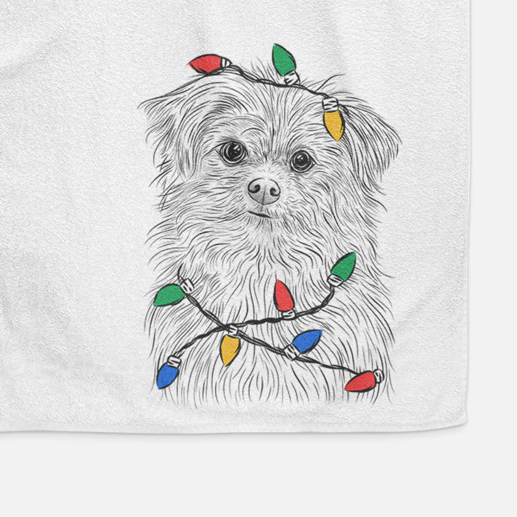 Trixie the Terrier Mix Decorative Hand Towel