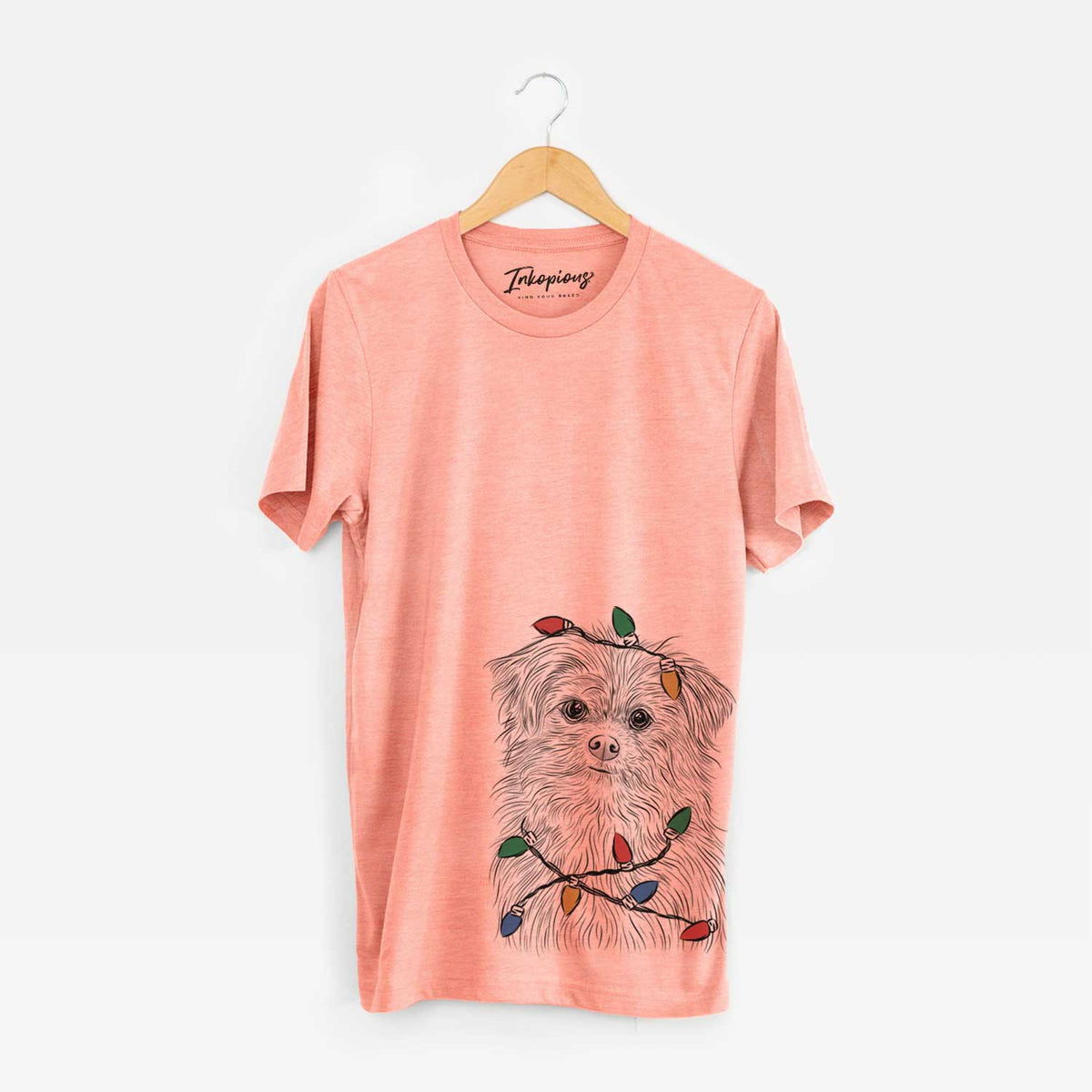 Christmas Lights Trixie the Terrier Mix - Unisex Crewneck