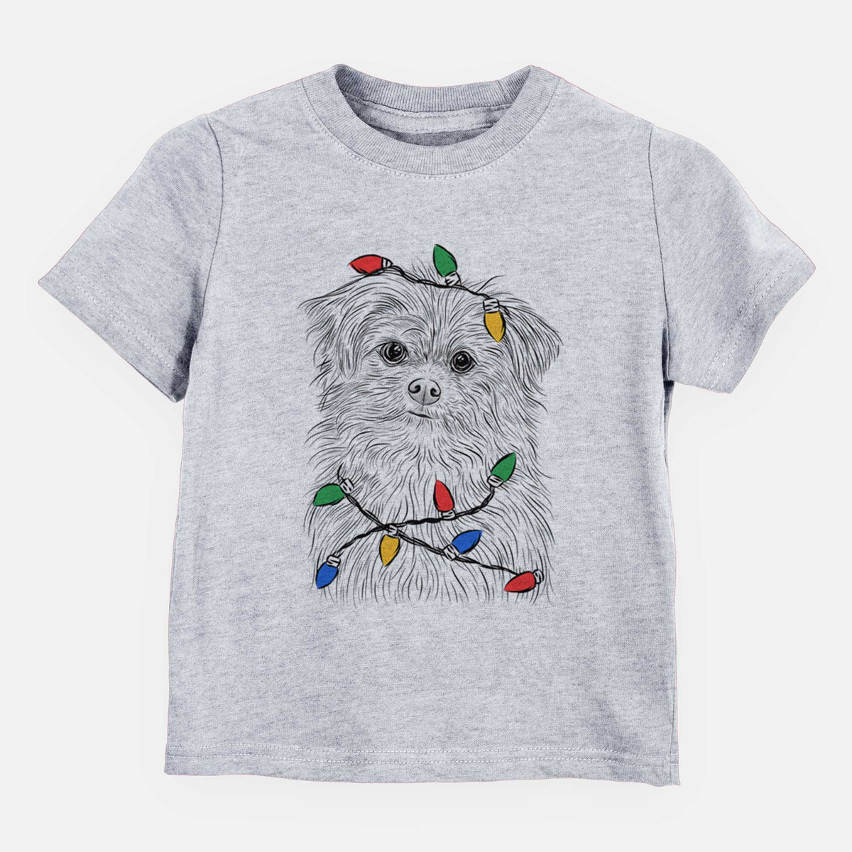 Christmas Lights Trixie the Terrier Mix - Kids/Youth/Toddler Shirt