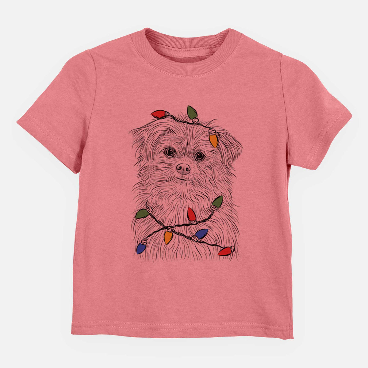 Christmas Lights Trixie the Terrier Mix - Kids/Youth/Toddler Shirt