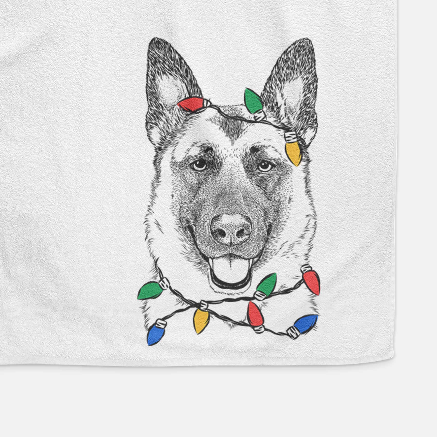 Trooper the German Shepherd Decorative Hand Towel