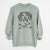 Christmas Lights Trooper the Hound Mix - Unisex Pigment Dyed Crew Sweatshirt