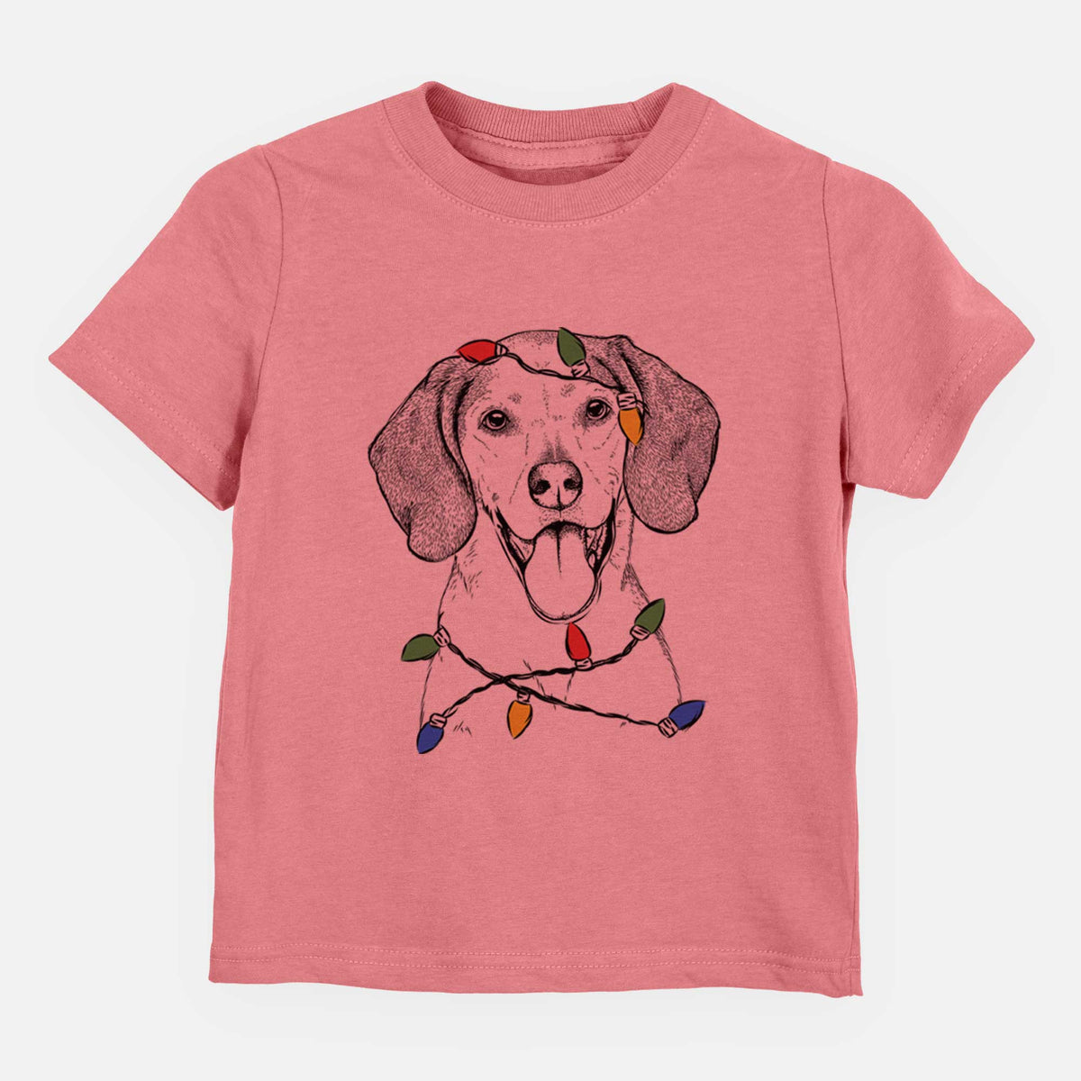 Christmas Lights Trooper the Hound Mix - Kids/Youth/Toddler Shirt