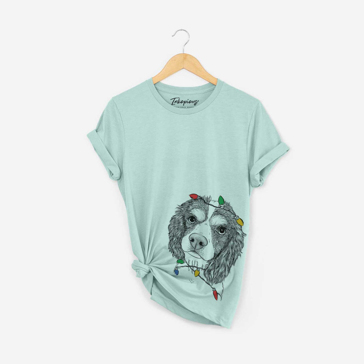 Christmas Lights Truman the Cavalier King Charles Spaniel - Unisex Crewneck