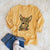 Christmas Lights Tucker the Australian Kelpie - Heavyweight 100% Cotton Long Sleeve