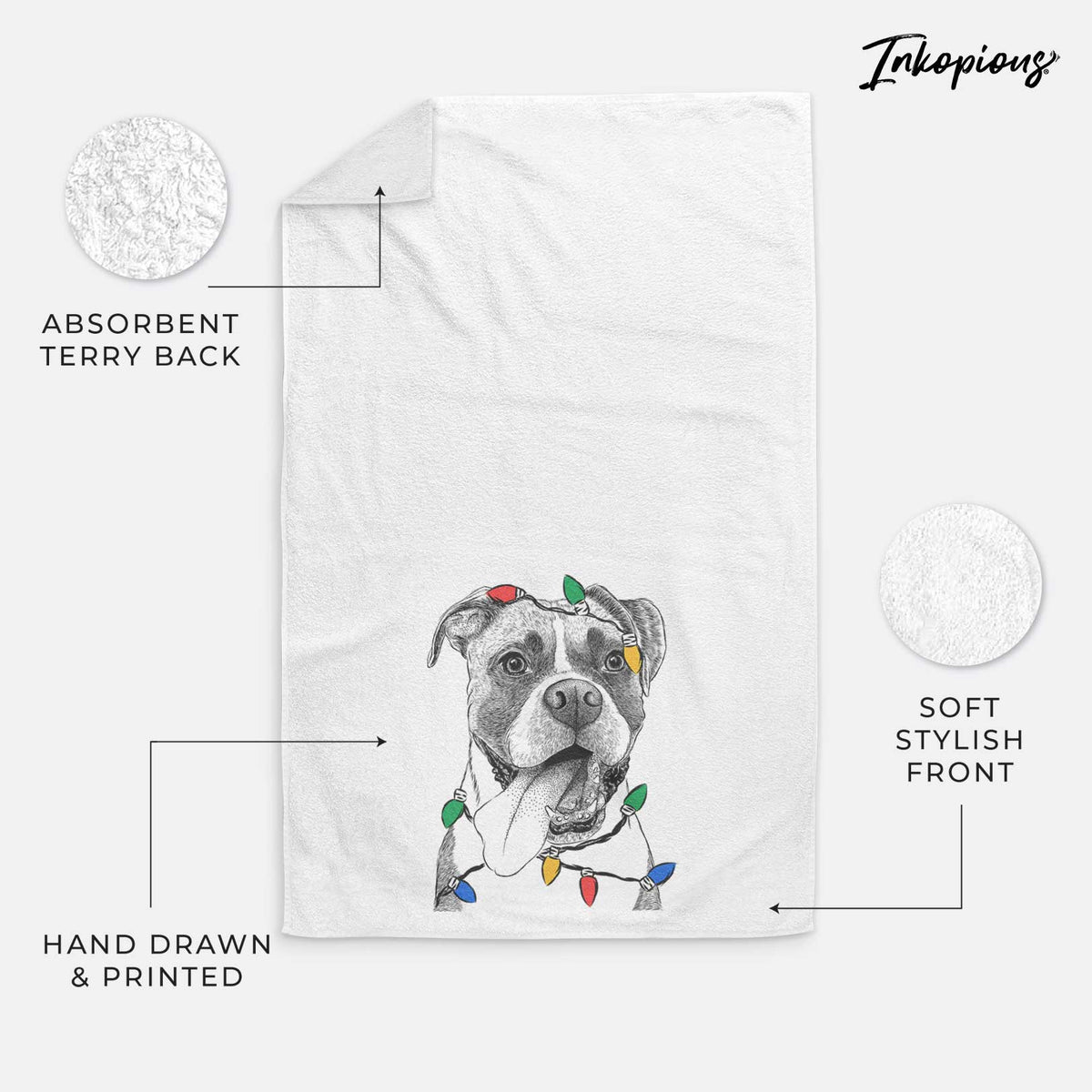 Tuckeroo the Boxer Decorative Hand Towel