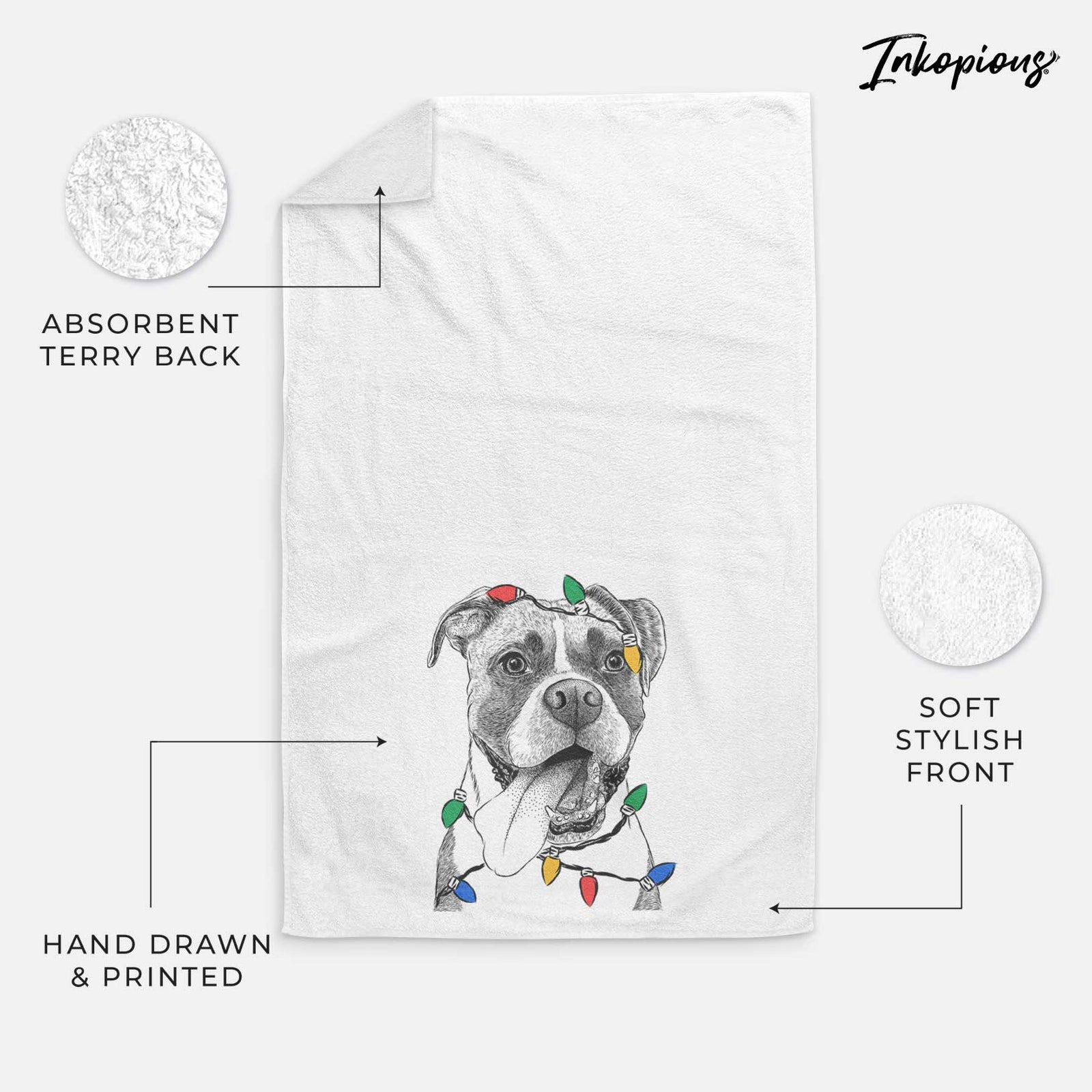 Tuckeroo the Boxer Decorative Hand Towel