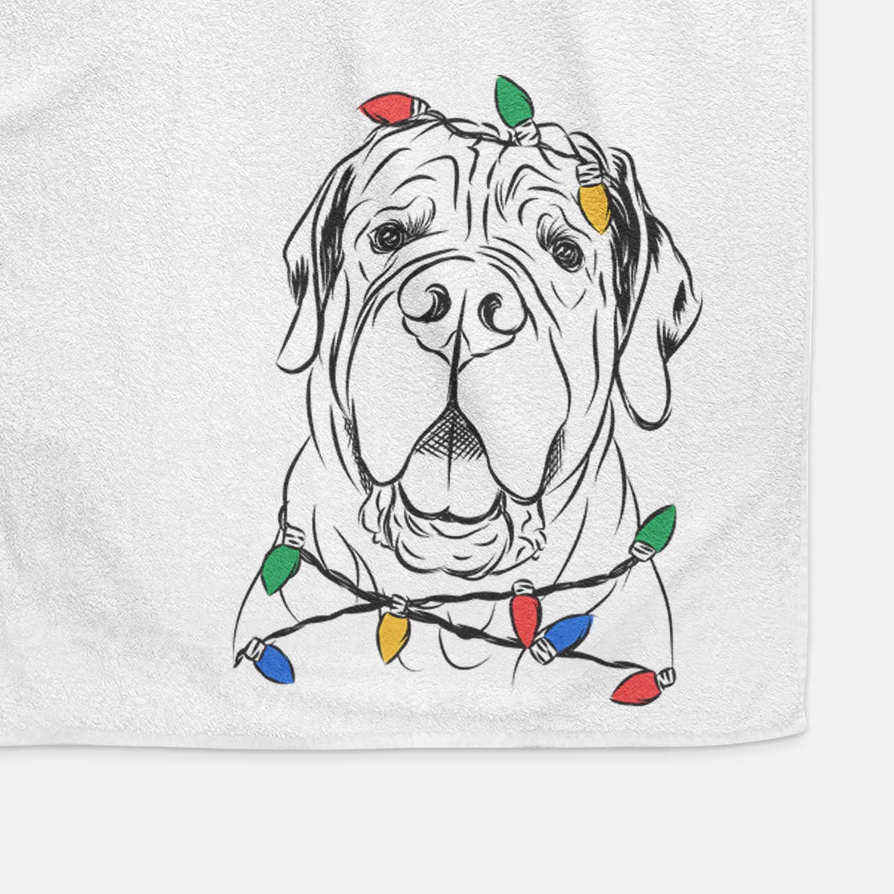 Tufton the English Mastiff Decorative Hand Towel