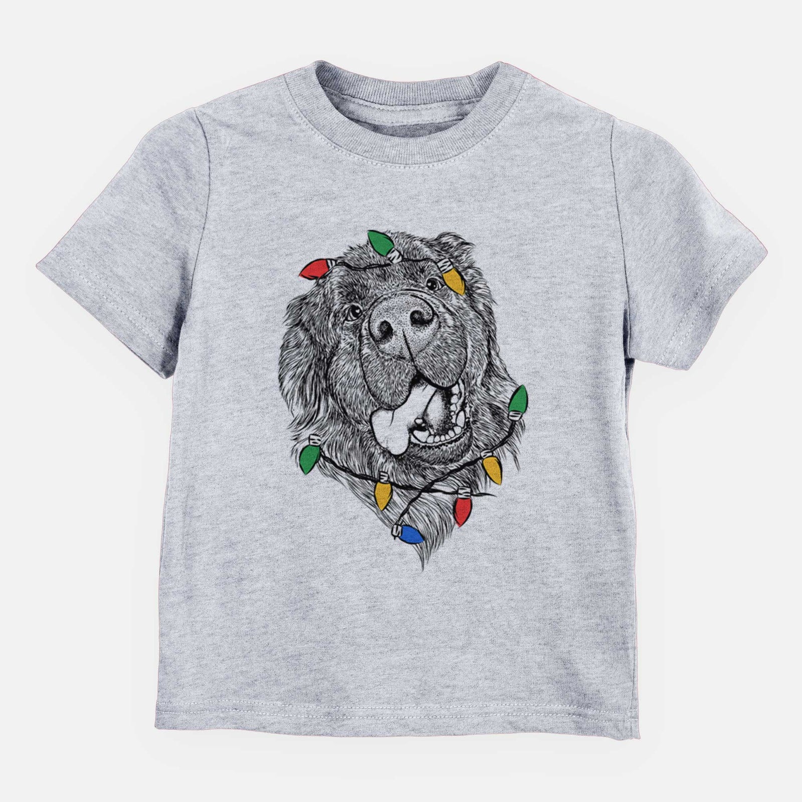 Christmas Lights Tuna the Newfoundland - Kids/Youth/Toddler Shirt