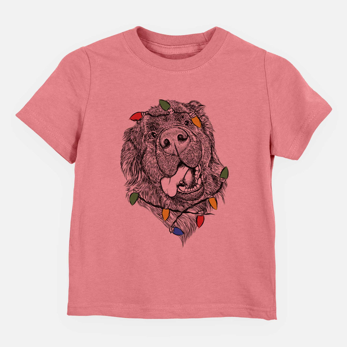 Christmas Lights Tuna the Newfoundland - Kids/Youth/Toddler Shirt