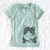 Christmas Lights Tux the Tuxedo Cat - Women's V-neck Shirt