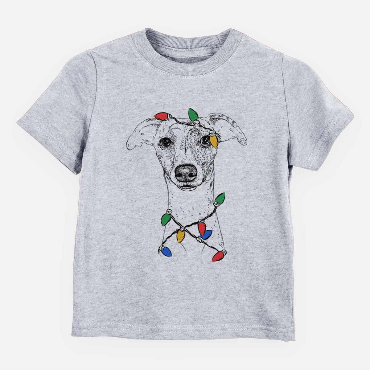 Christmas Lights Twiggy the Whippet - Kids/Youth/Toddler Shirt