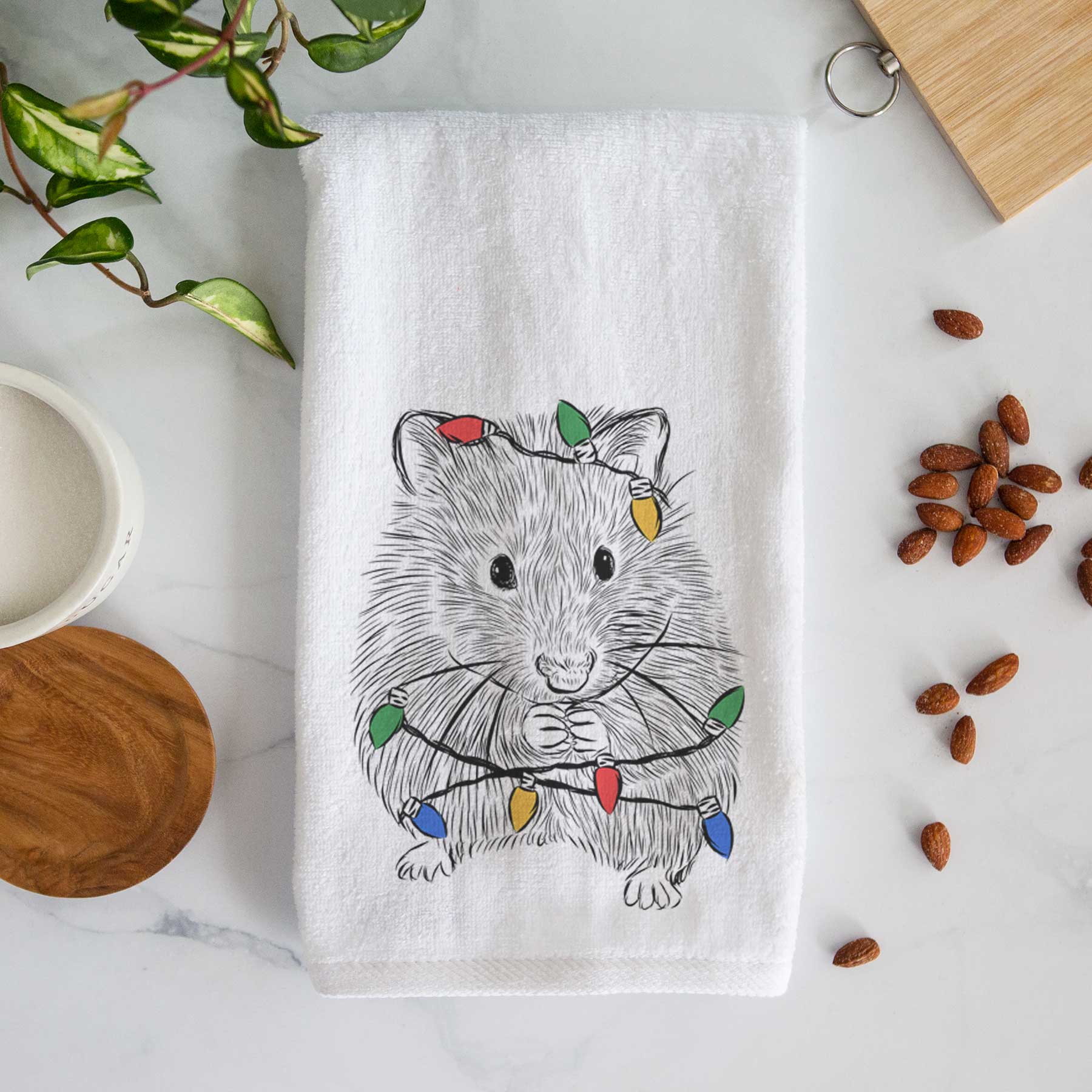 Twitch the Hamster Decorative Hand Towel