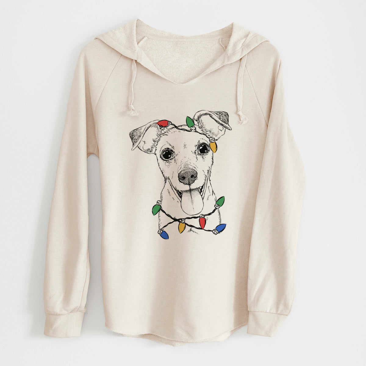 Christmas Lights Tyler the Mixed Breed - Cali Wave Hooded Sweatshirt
