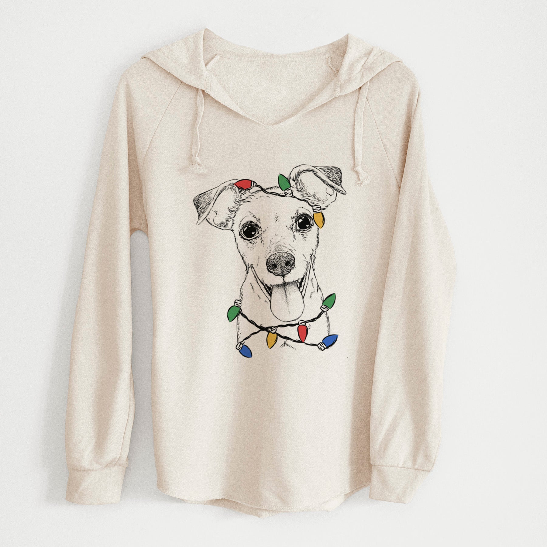 Christmas Lights Tyler the Mixed Breed - Cali Wave Hooded Sweatshirt