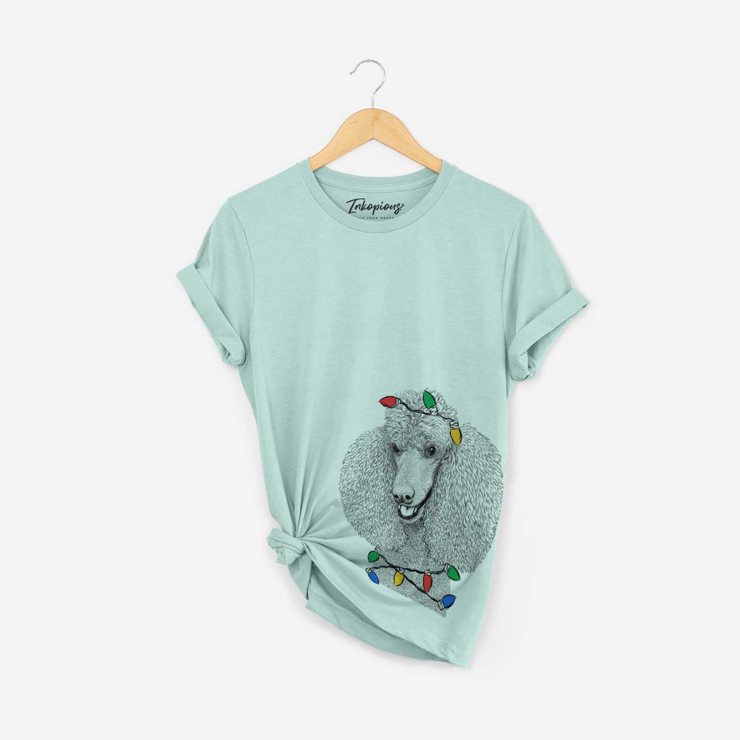 Christmas Lights Uncle Tucker the Poodle - Unisex Crewneck