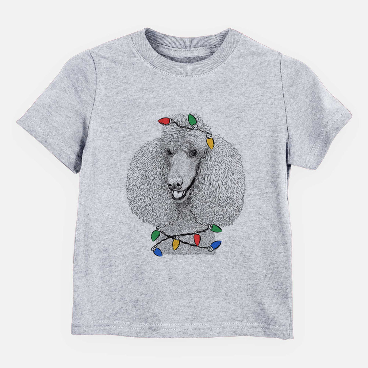 Christmas Lights Uncle Tucker the Poodle - Kids/Youth/Toddler Shirt