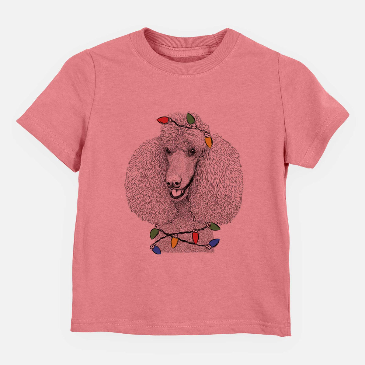 Christmas Lights Uncle Tucker the Poodle - Kids/Youth/Toddler Shirt