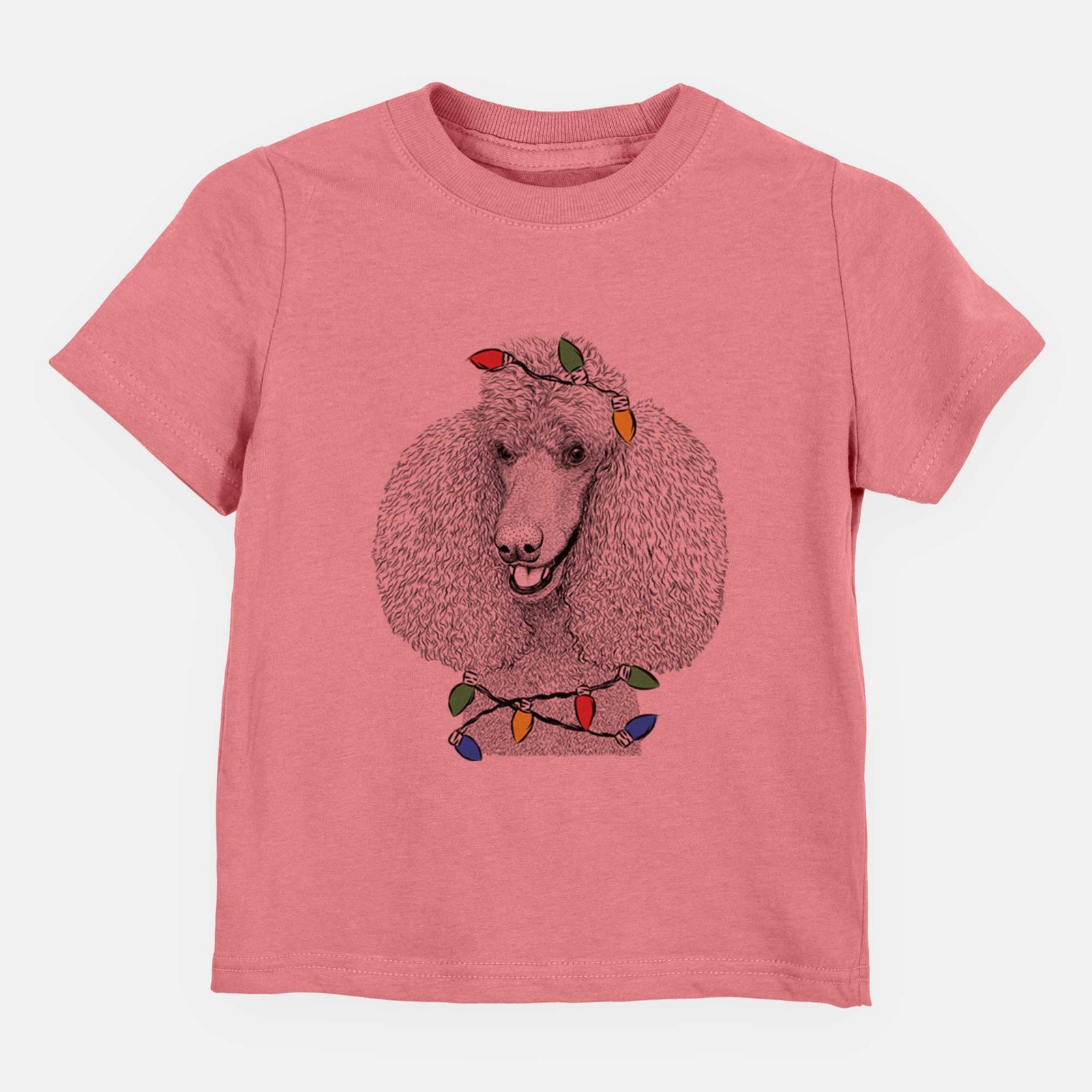 Christmas Lights Uncle Tucker the Poodle - Kids/Youth/Toddler Shirt