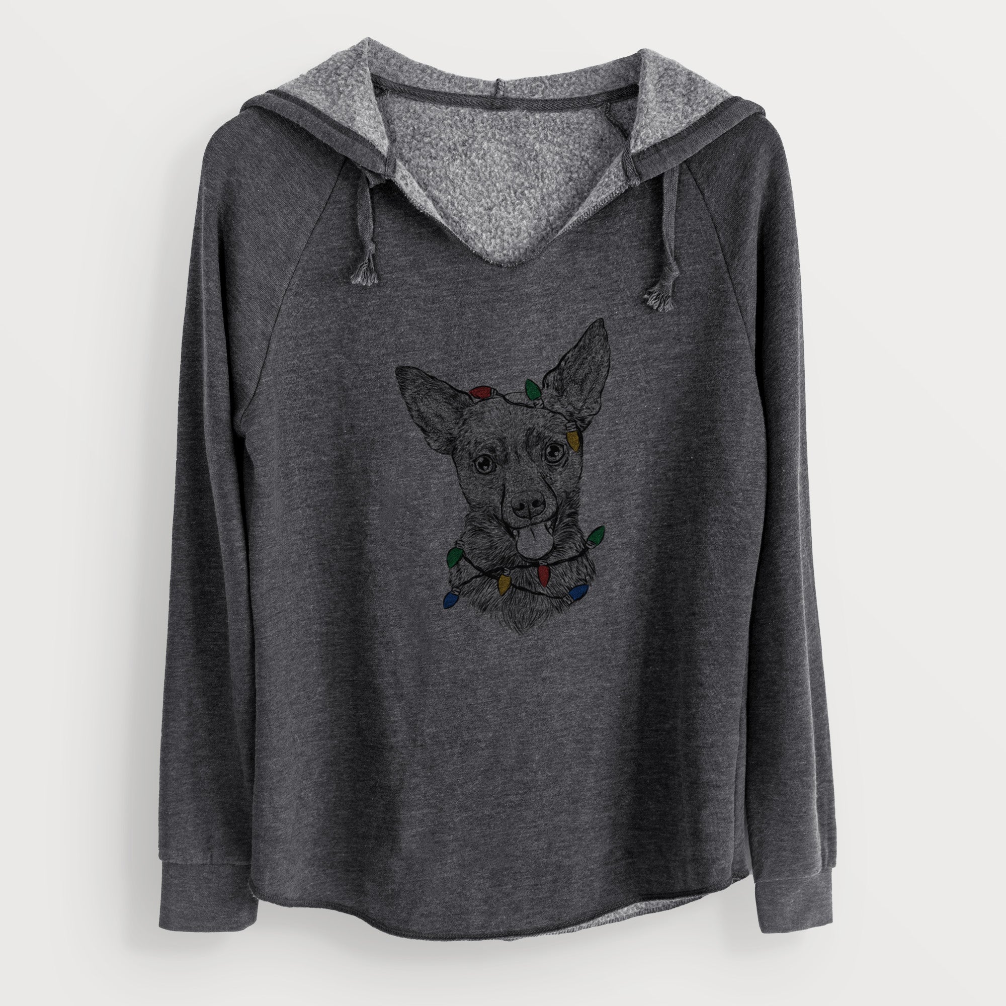 Christmas Lights Ursa the Mixed Breed - Cali Wave Hooded Sweatshirt