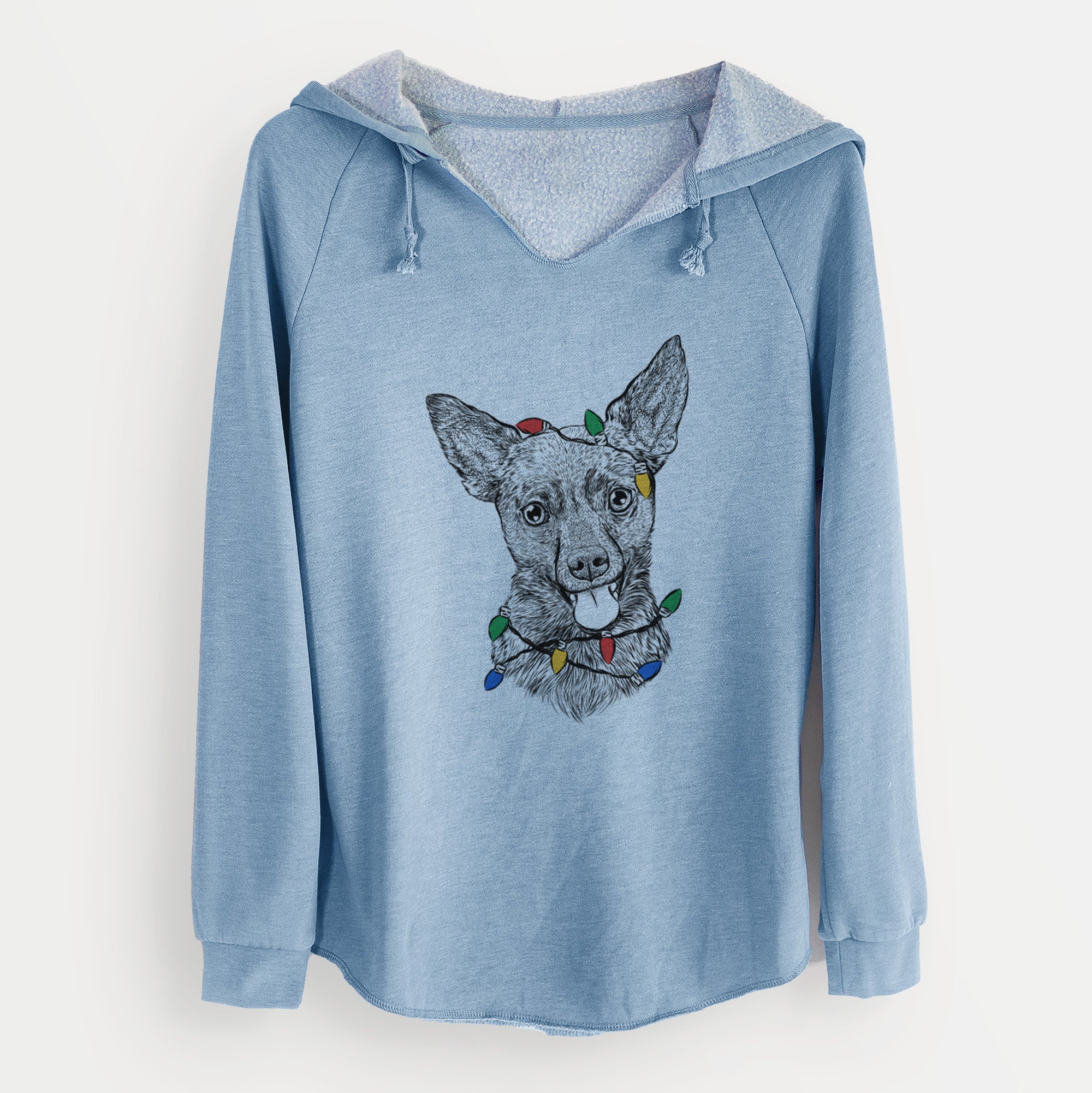 Christmas Lights Ursa the Mixed Breed - Cali Wave Hooded Sweatshirt