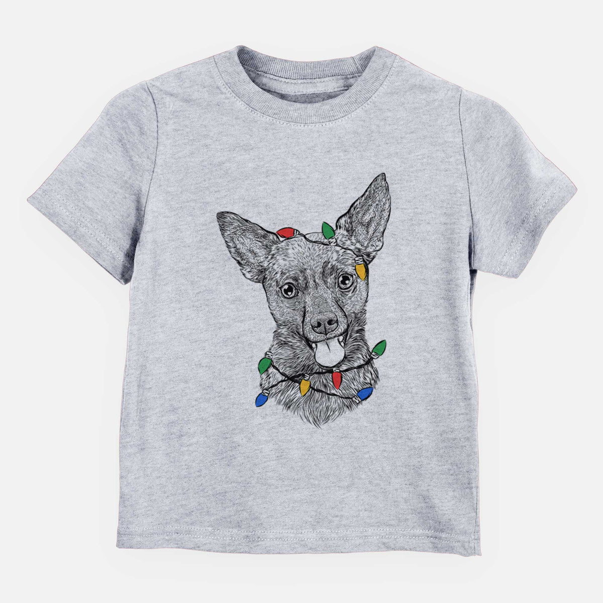 Christmas Lights Ursa the Mixed Breed - Kids/Youth/Toddler Shirt