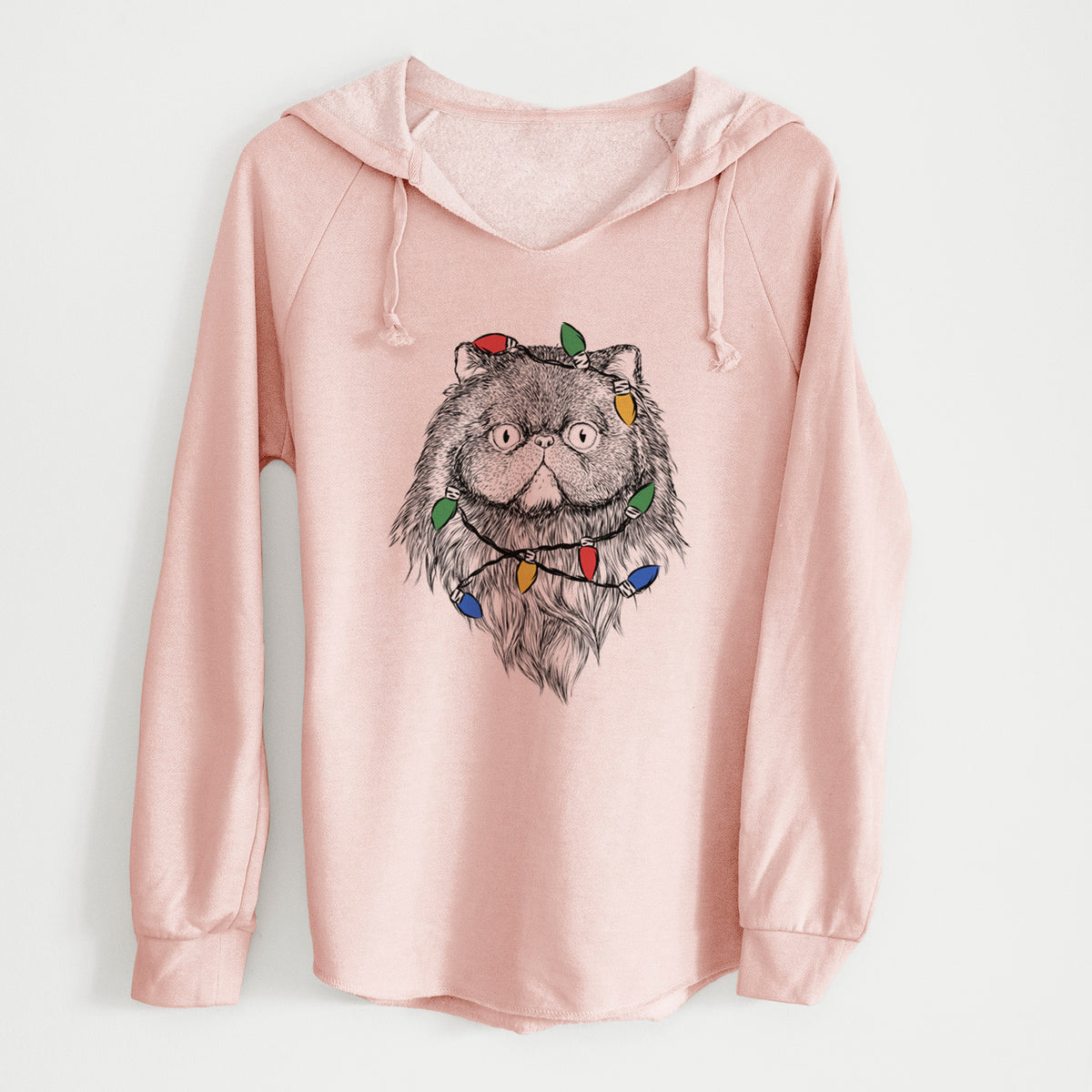 Christmas Lights Vader the Persian Cat - Cali Wave Hooded Sweatshirt