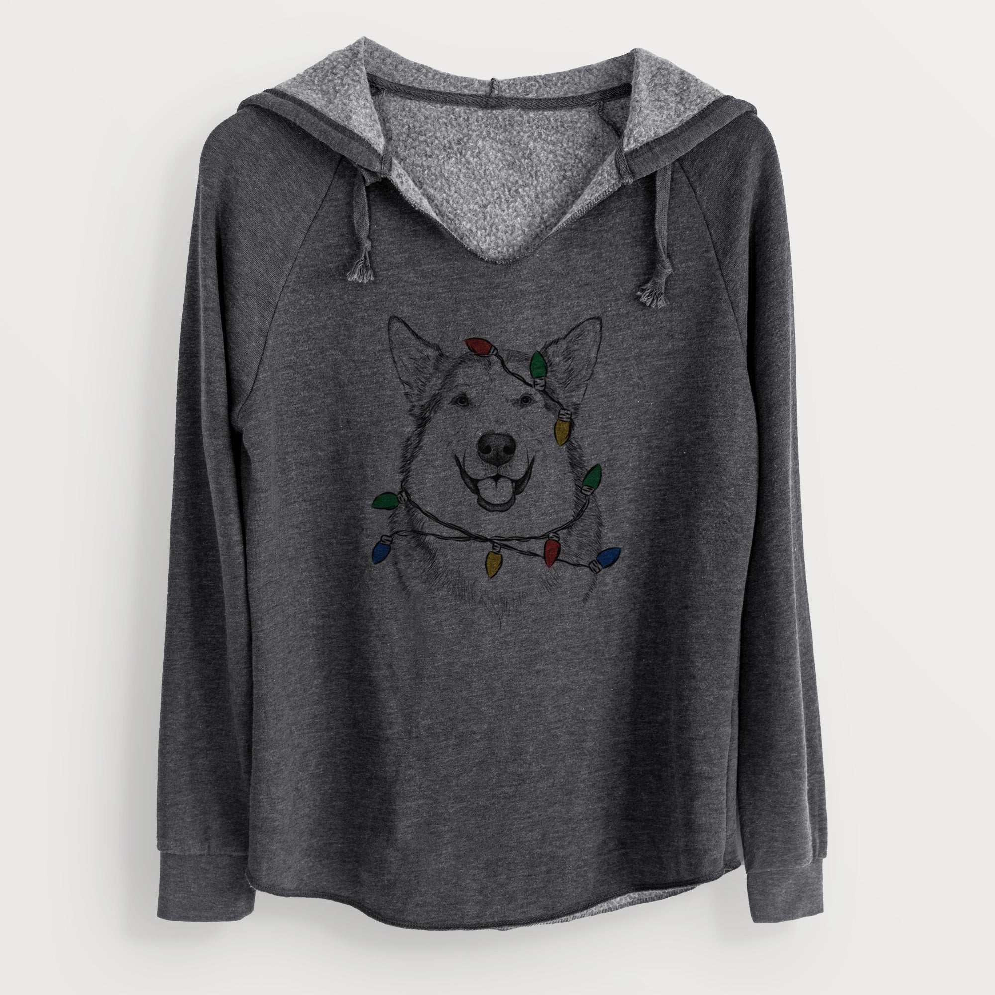 Christmas Lights Vader the Alaskan Malamute - Cali Wave Hooded Sweatshirt