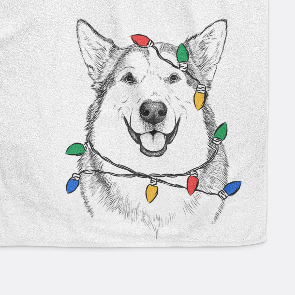 Vader the Alaskan Malamute Decorative Hand Towel