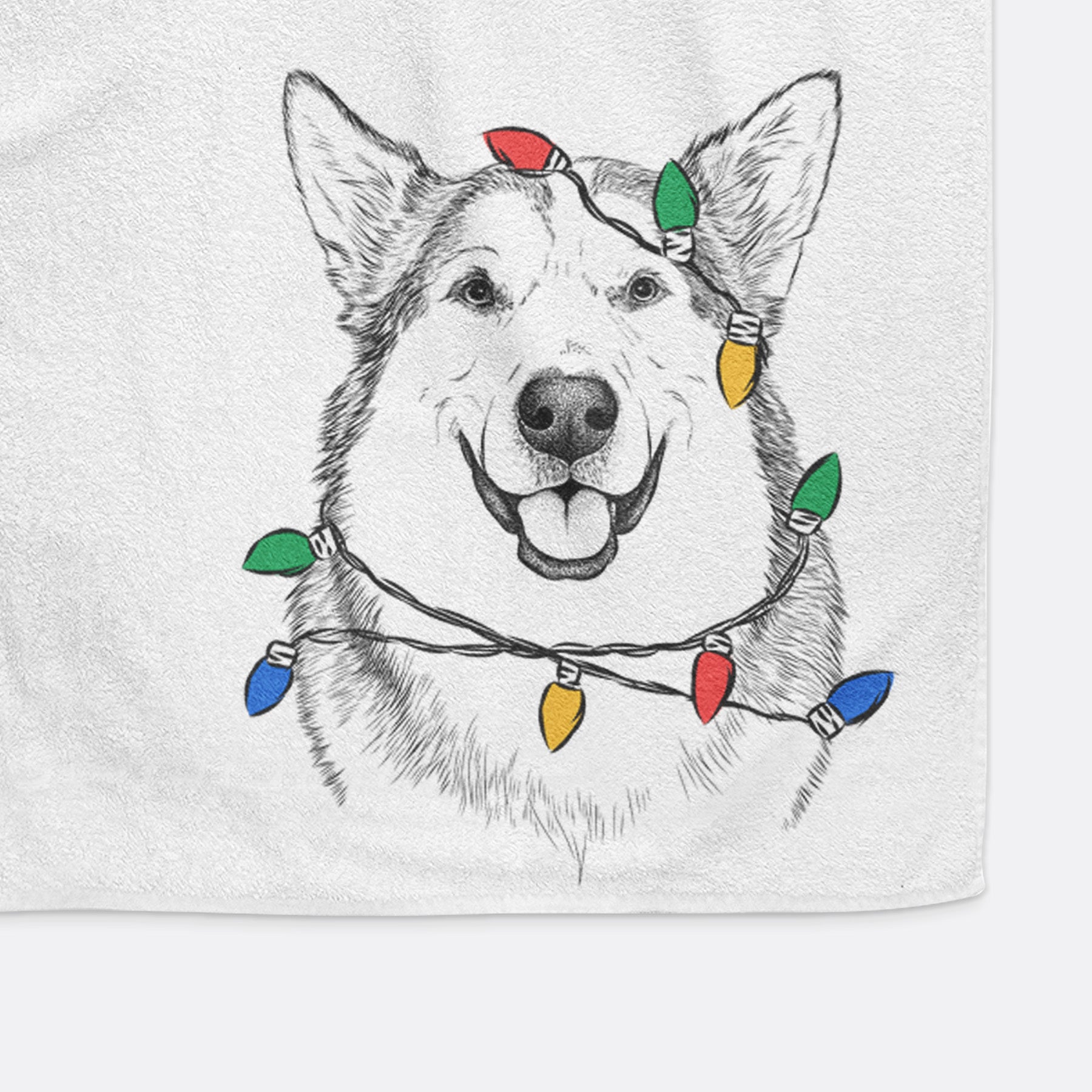 Vader the Alaskan Malamute Decorative Hand Towel