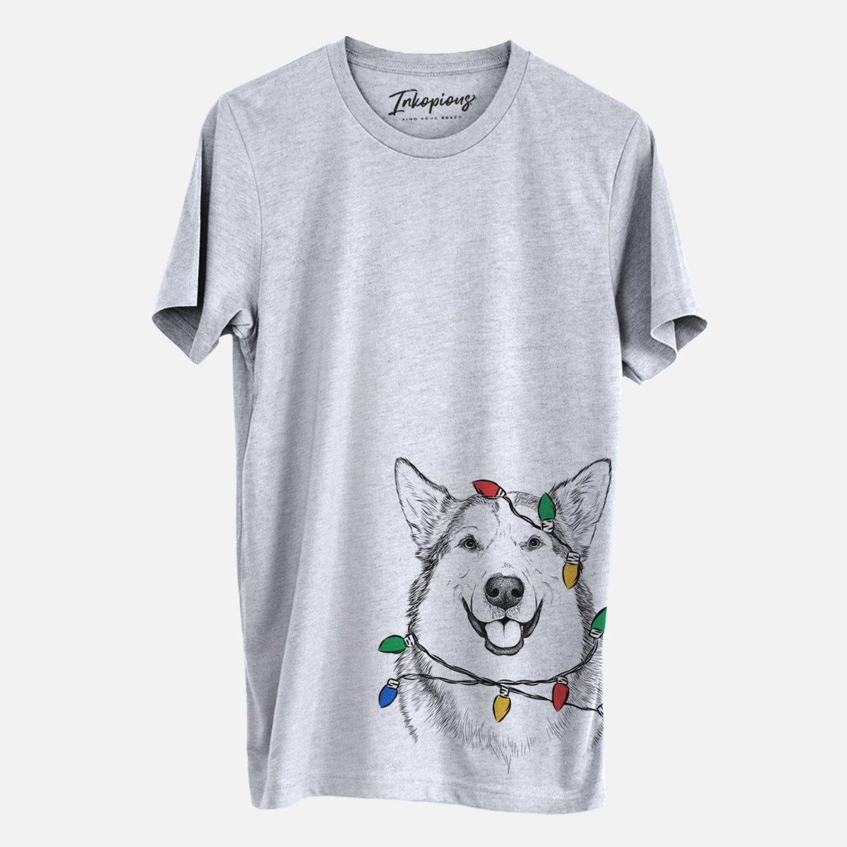 Christmas Lights Vader the Alaskan Malamute - Unisex Crewneck