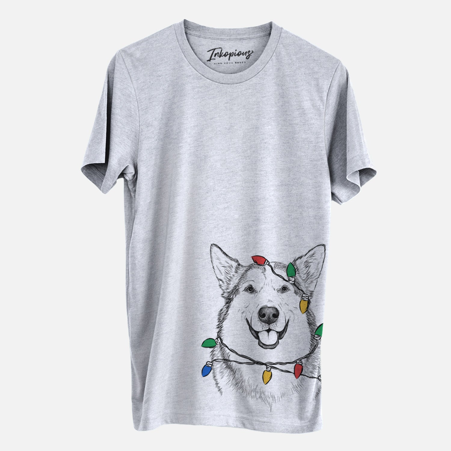 Christmas Lights Vader the Alaskan Malamute - Unisex Crewneck
