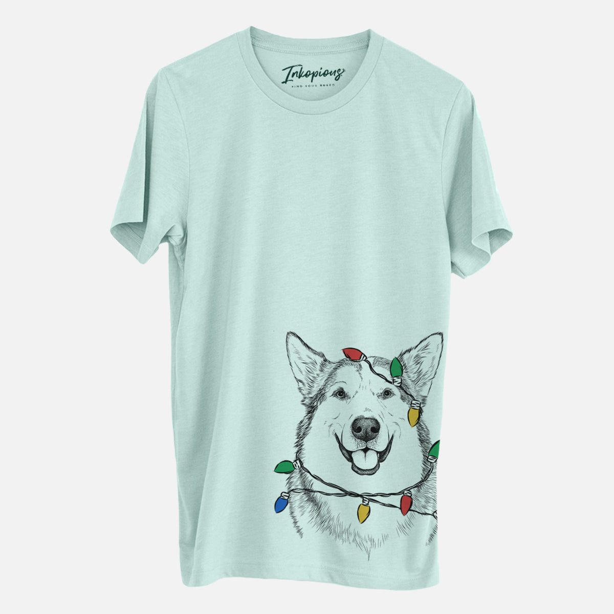 Christmas Lights Vader the Alaskan Malamute - Unisex Crewneck