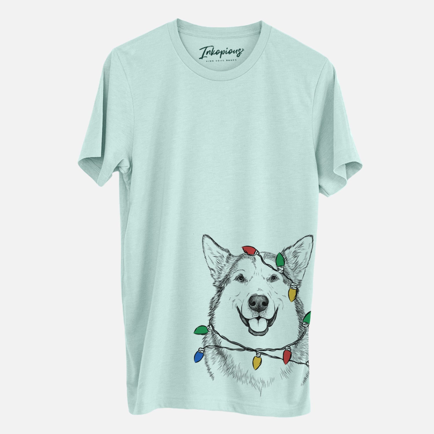 Christmas Lights Vader the Alaskan Malamute - Unisex Crewneck