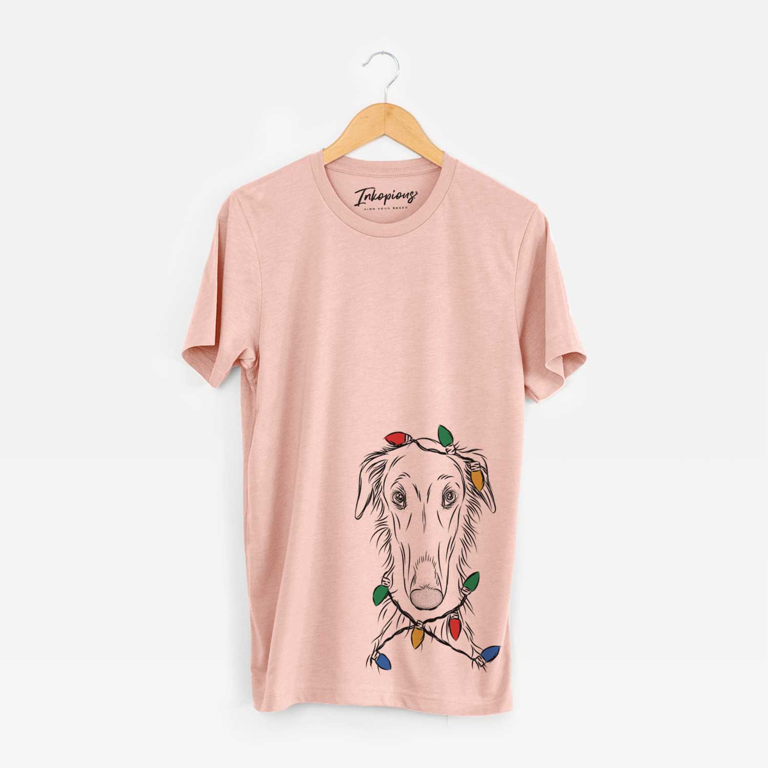 Christmas Lights Vaughn the Borzoi - Unisex Crewneck