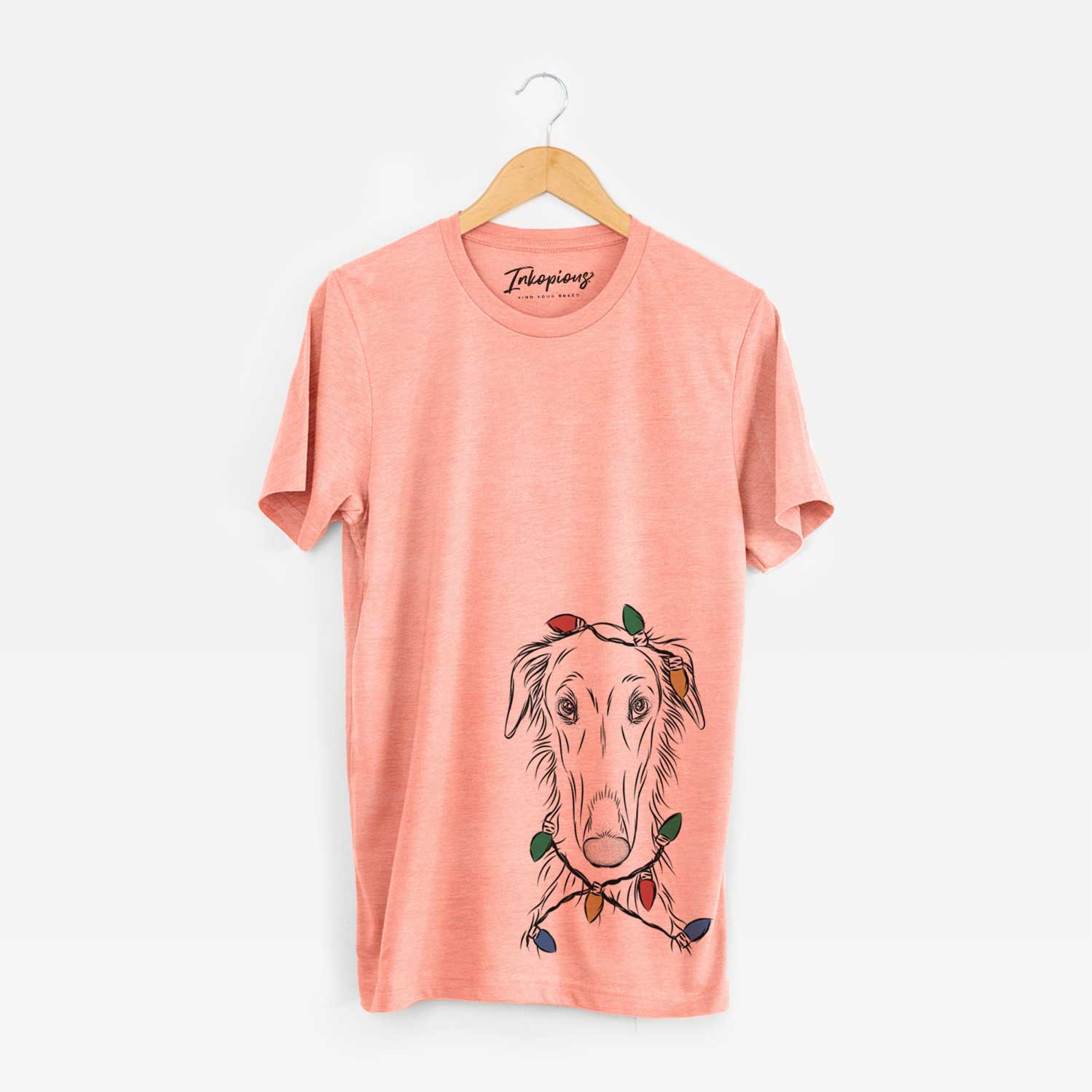 Christmas Lights Vaughn the Borzoi - Unisex Crewneck